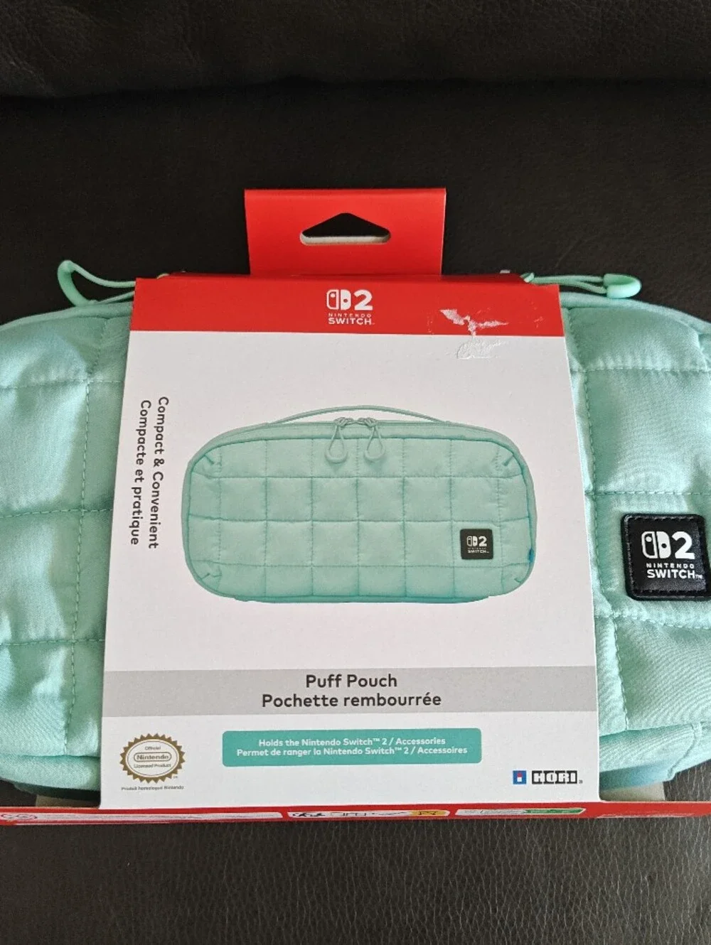 Nintendo Mint Quilted Travel Case